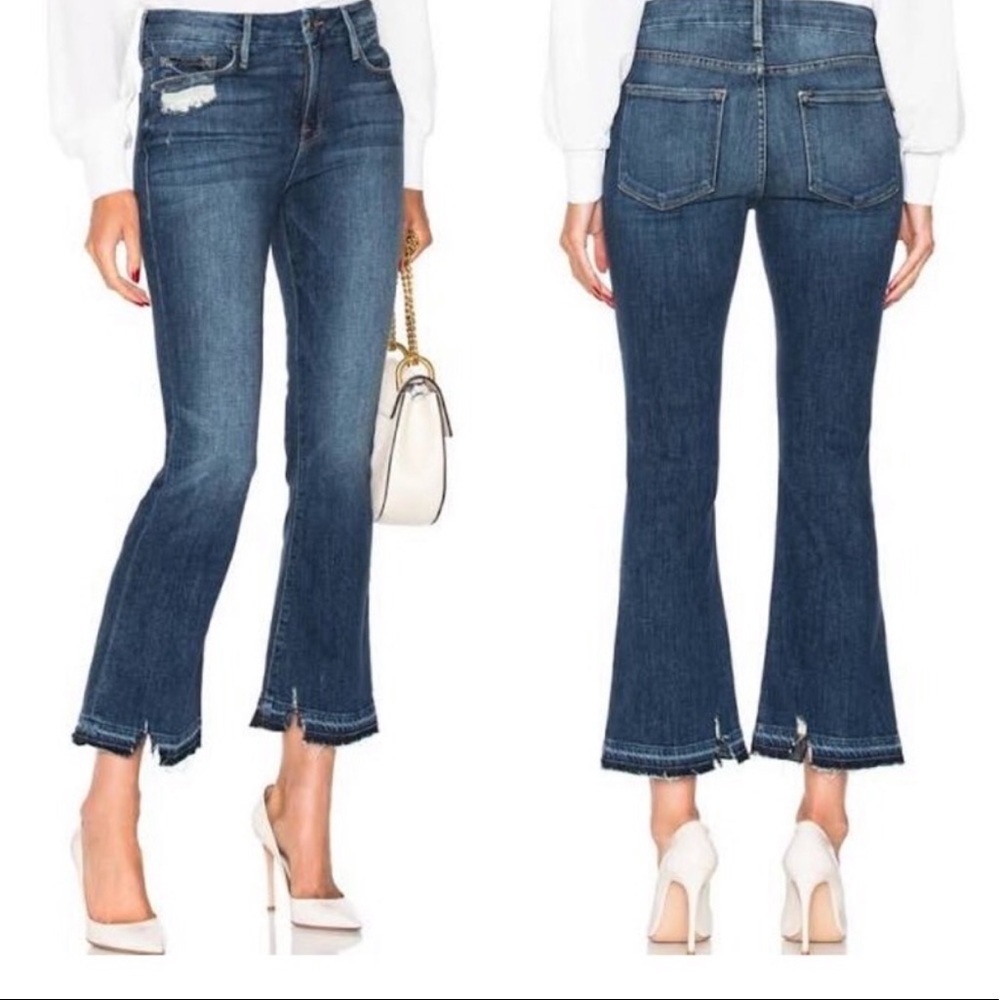 Frame Cropped bootcut jeans